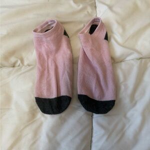 Pink and Black Women’s Ankle Socks